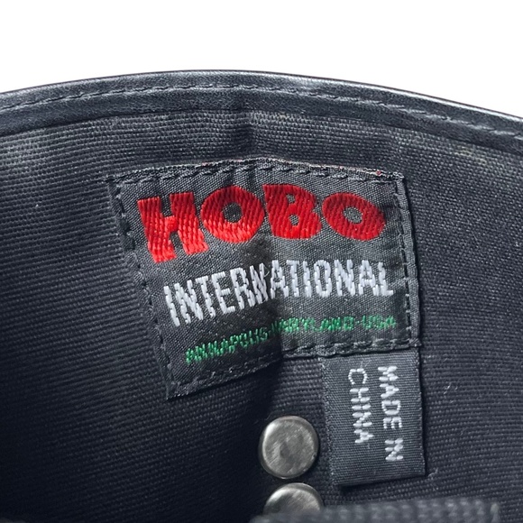 Hobo International Convertable Crossbody Wallet Bag Black Leather Organizer - Picture 10 of 12